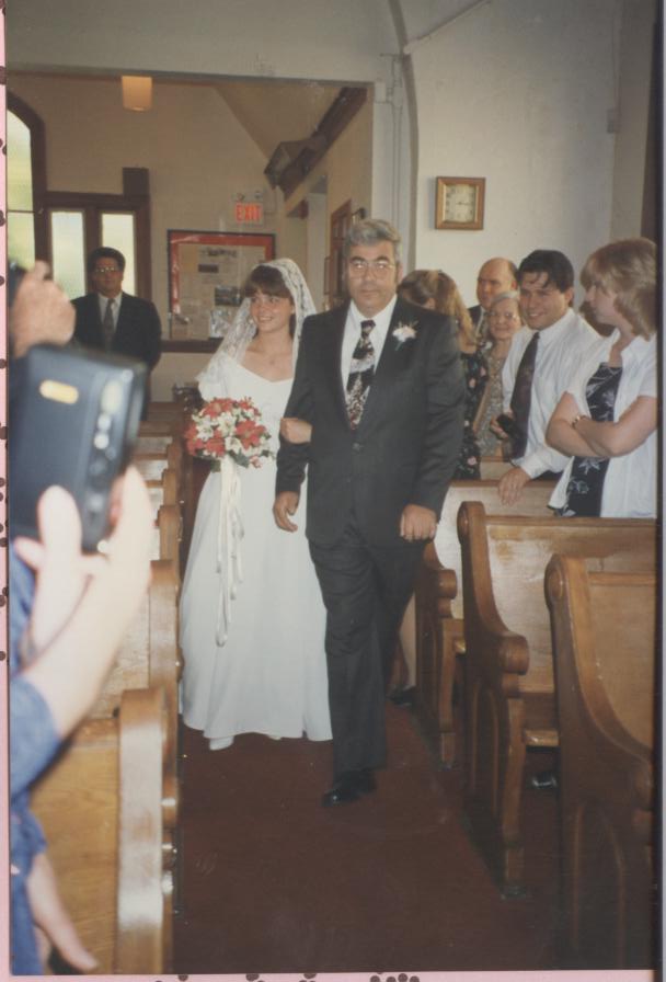 walking down the aisle